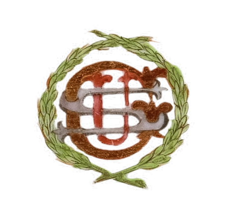 圖為清末廣彩“USG”花鳥(niǎo)人物紋小碟細(xì)節(jié)圖，盤(pán)心為字母“USG”，代表美國(guó)總統(tǒng)格蘭特。1868年，美國(guó)皮斯卡塔韋號(hào)（Piscataqua） 船長(zhǎng)阿門(mén)（Captain Ammen）在廣州定制一套餐具送給格蘭特將軍夫婦。1869年，當(dāng)這套餐具抵達(dá)美國(guó)時(shí)，尤利塞斯·S·格蘭特已就任第18任美國(guó)總統(tǒng)。（來(lái)源：廣州十三行博物館）